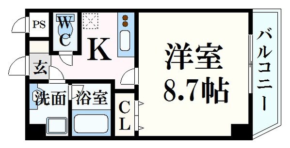 パストラーレ羽衣の物件間取画像